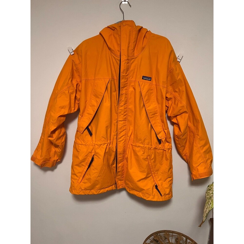 Vintage 1995 Patagonia Orange Guide Shell Zip Size Large Excellent Condition